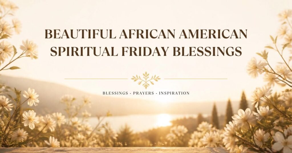 Beautiful African American Spiritual Friday Blessings
