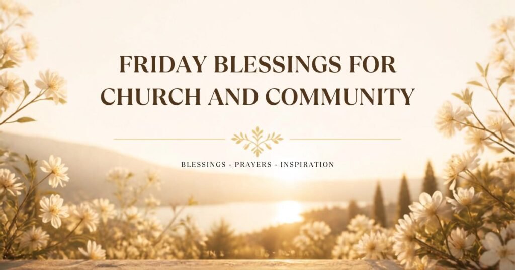 Friday Blessings for Church and Community