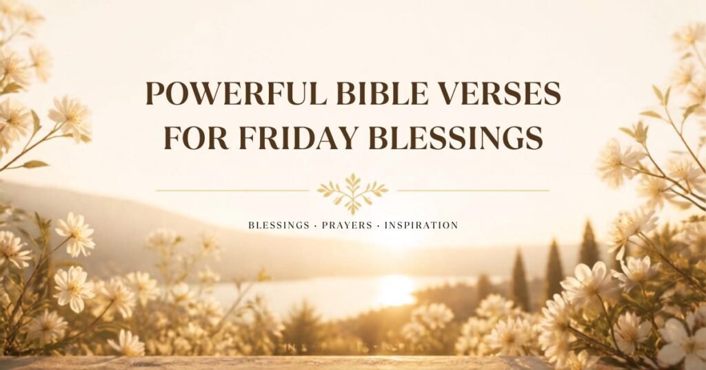 Powerful Bible Verses for Friday Blessings