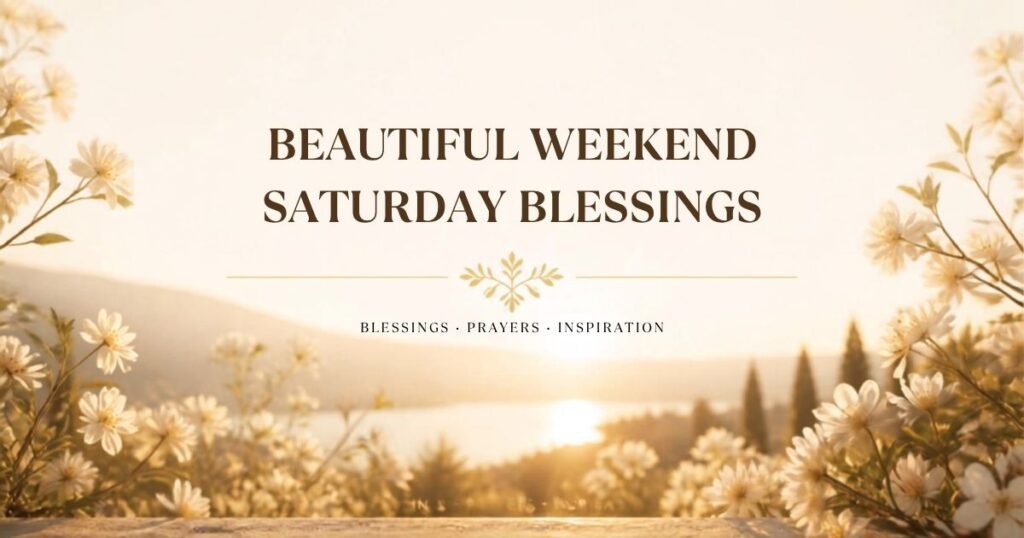 Beautiful Weekend Saturday Blessings