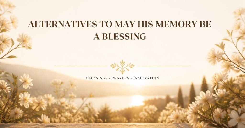 Alternatives to May His Memory Be a Blessing