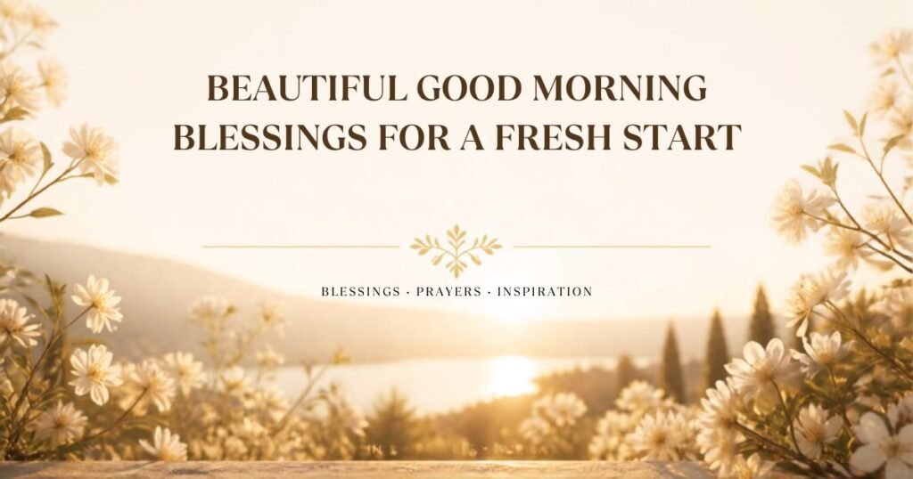 Beautiful Good Morning Blessings for a Fresh Start