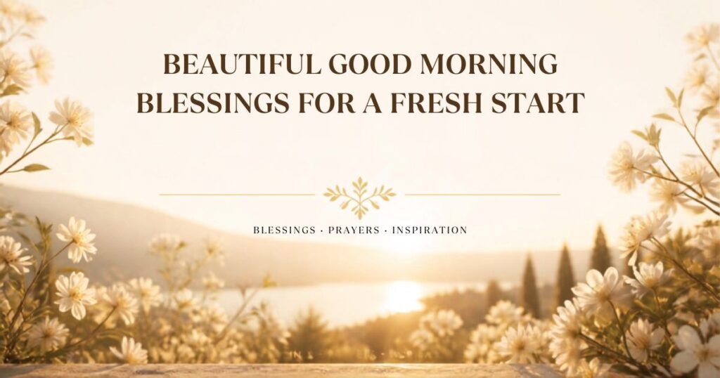 Beautiful Good Morning Blessings For A Fresh Start