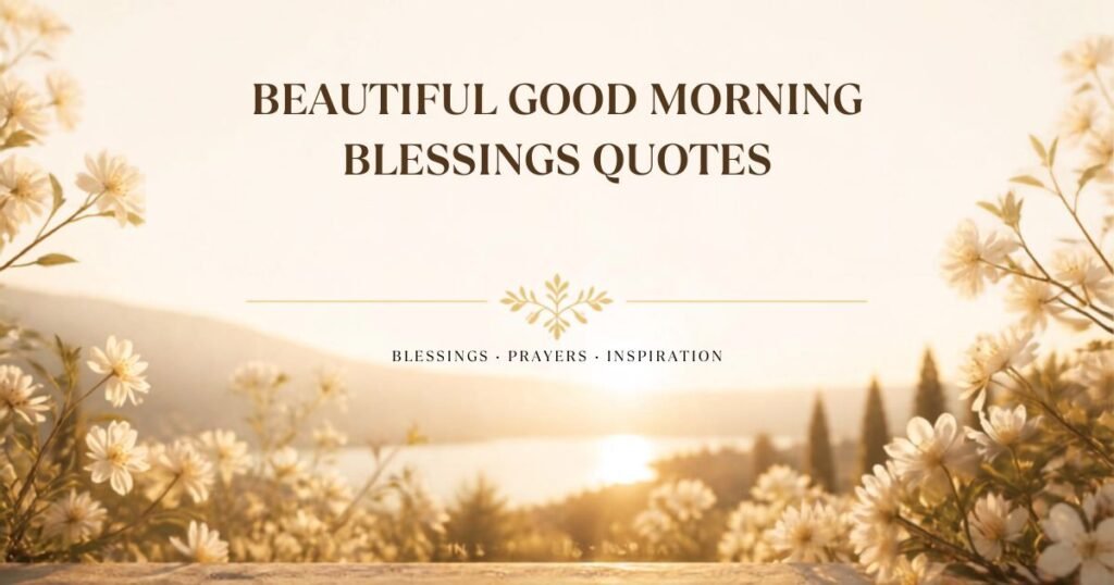 Beautiful Good Morning Blessings Quotes