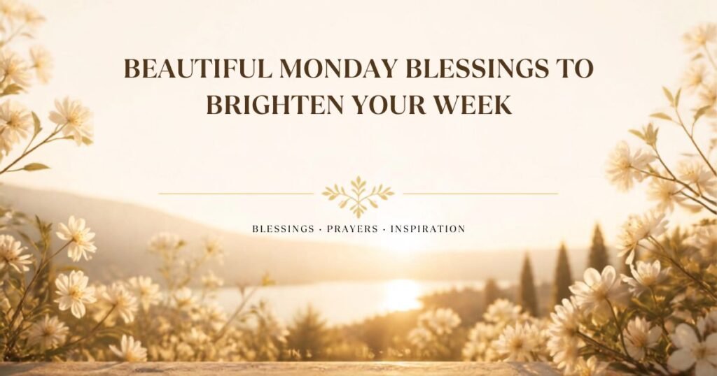 Beautiful Monday Blessings to Brighten Your Week