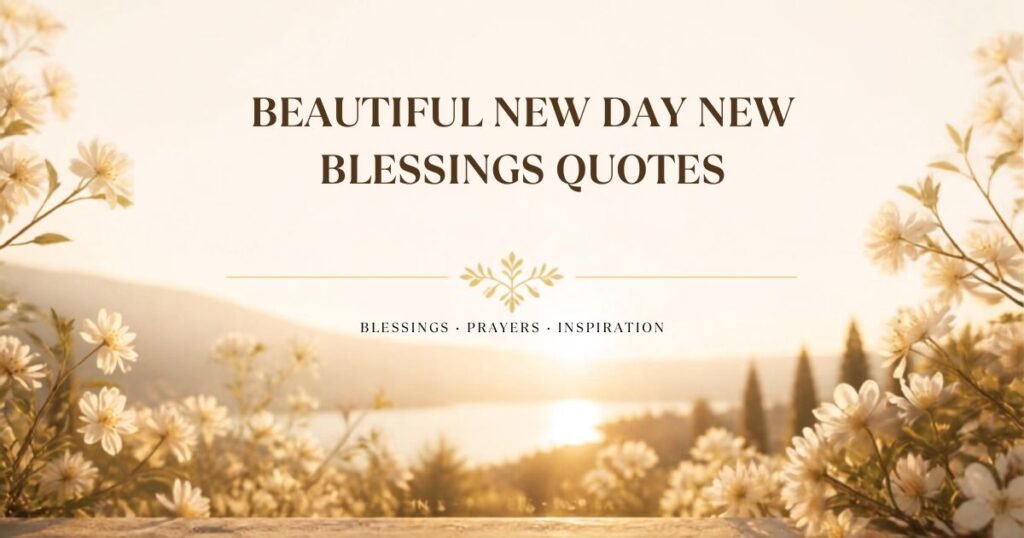 Beautiful New Day New Blessings Quotes