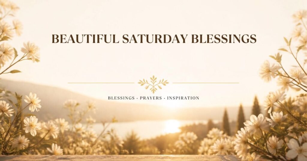 Beautiful Saturday Blessings