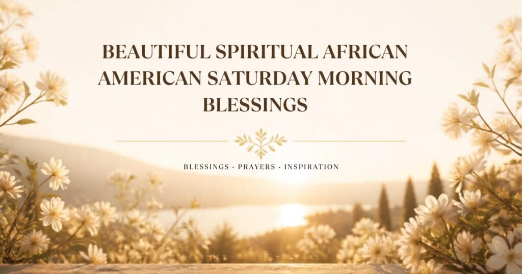 Beautiful Spiritual African American Saturday Morning Blessings