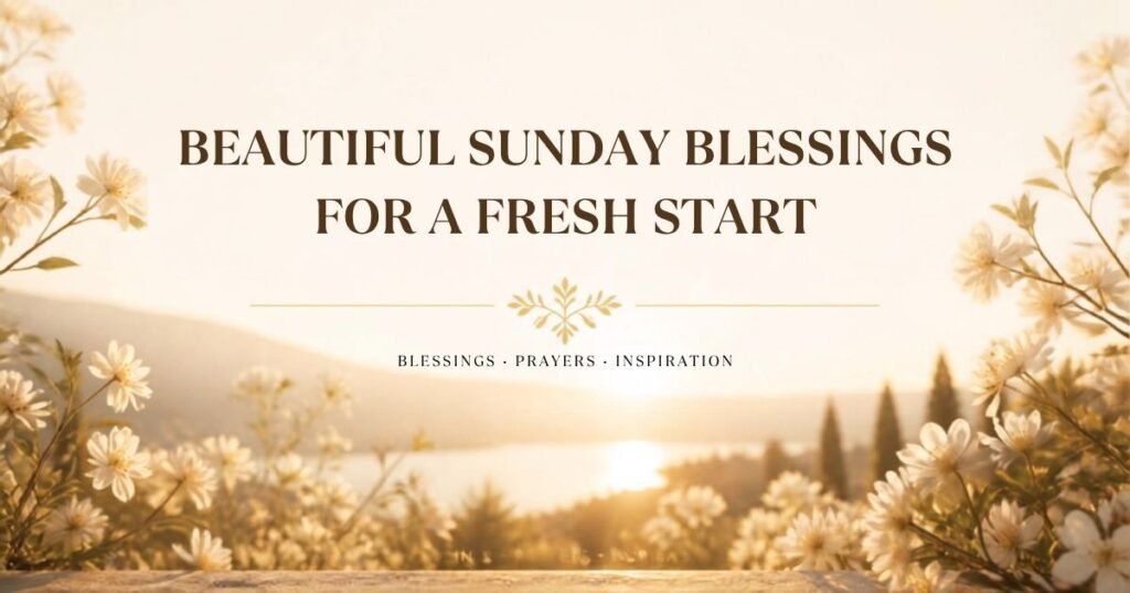Beautiful Sunday Blessings For A Fresh Start