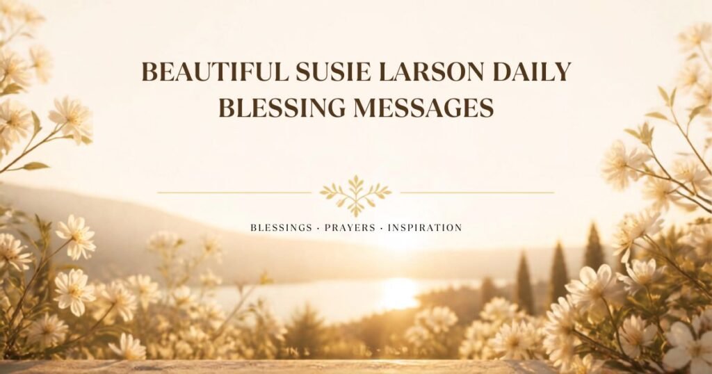 Beautiful Susie Larson Daily Blessing Messages