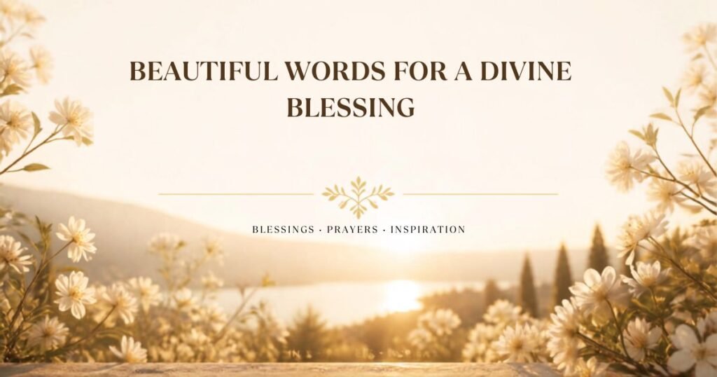 Beautiful Words for a Divine Blessing