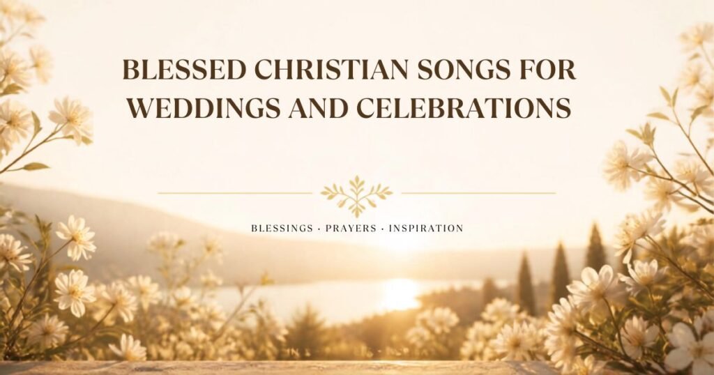 Blessed Christian Songs for Weddings and Celebrations