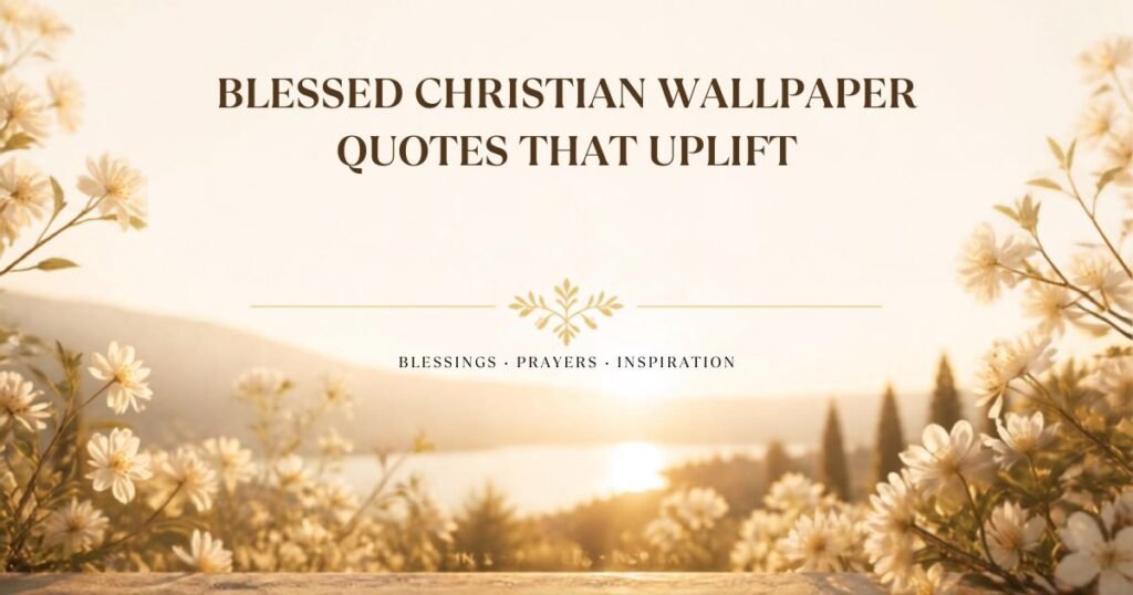 Blessed Christian Wallpaper Quotes That Uplift