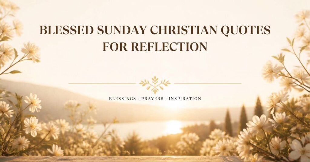 Blessed Sunday Christian Quotes for Reflection