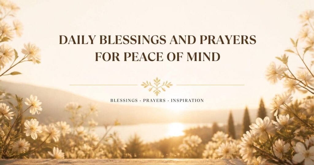 Daily Blessings and Prayers for Peace of Mind