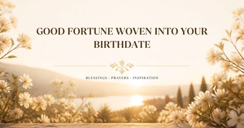 Good Fortune Woven Into Your Birthdate