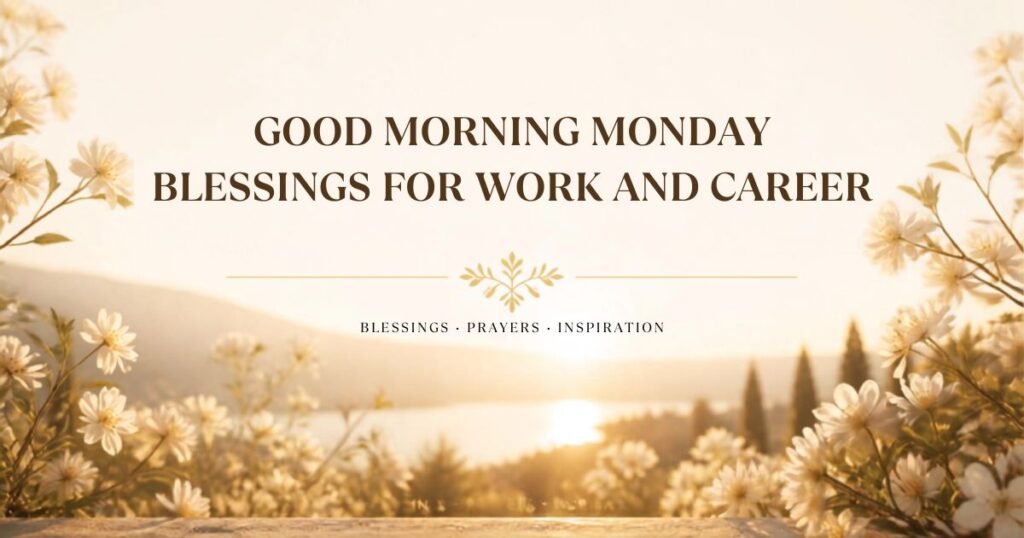 Good Morning Monday Blessings for Work and Career