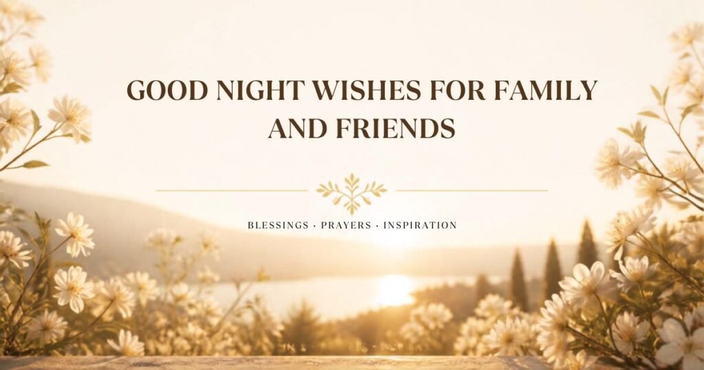 Good Night Wishes for Family and Friends