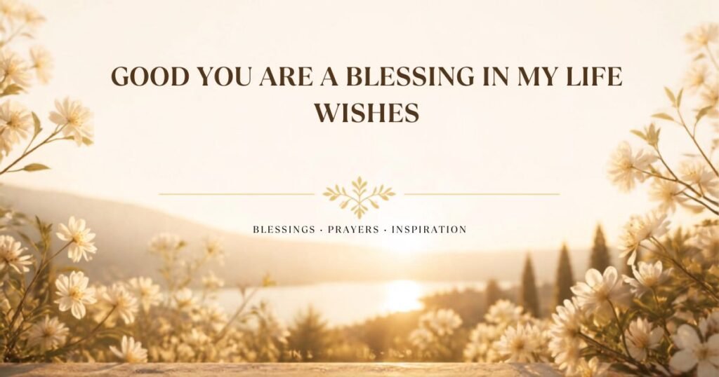 Good You Are a Blessing in My Life Wishes