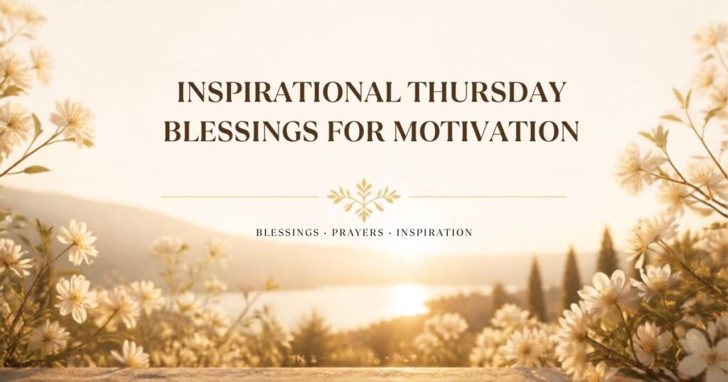 Inspirational Thursday Blessings for Motivation
