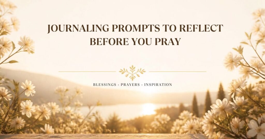 Journaling Prompts to Reflect Before You Pray