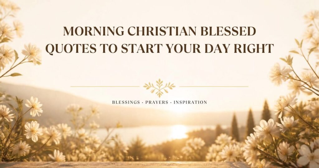 Morning Christian Blessed Quotes to Start Your Day Right