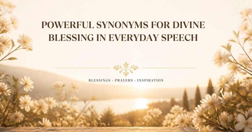 Powerful Synonyms for Divine Blessing in Everyday Speech