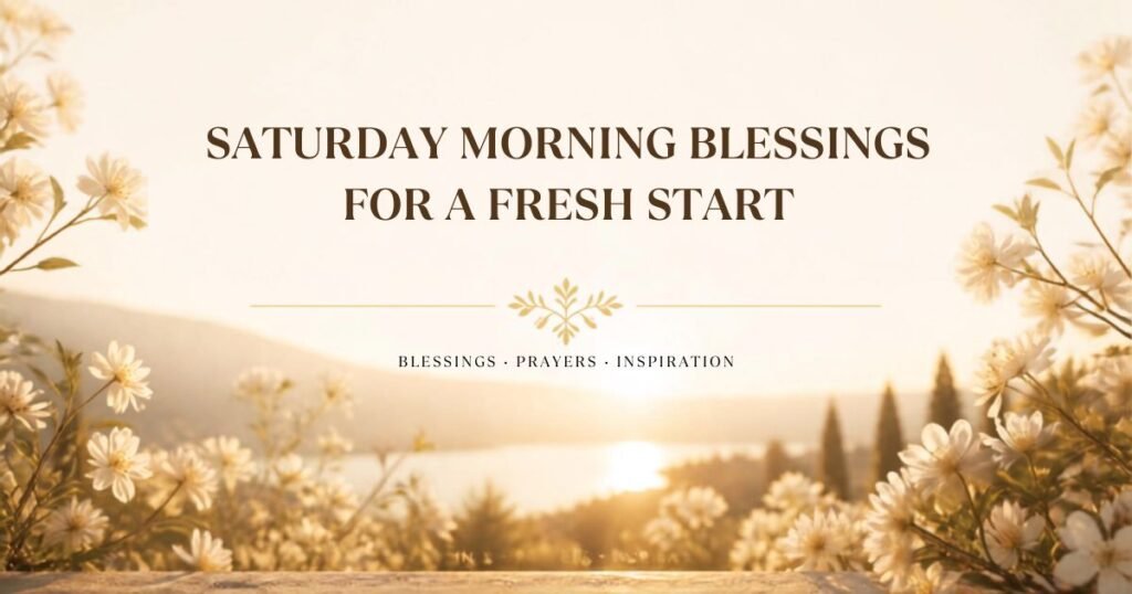 Saturday Morning Blessings for a Fresh Start