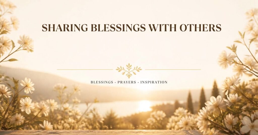 Sharing Blessings With Others