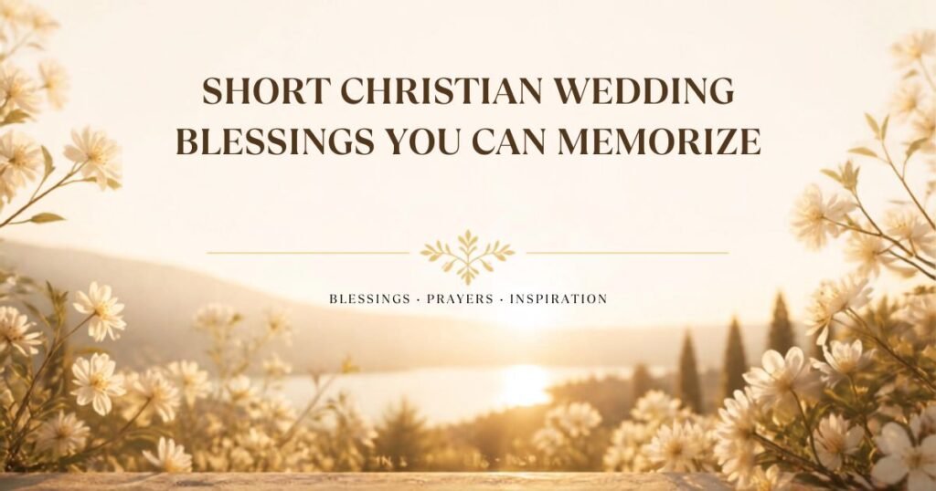 Short Christian Wedding Blessings You Can Memorize
