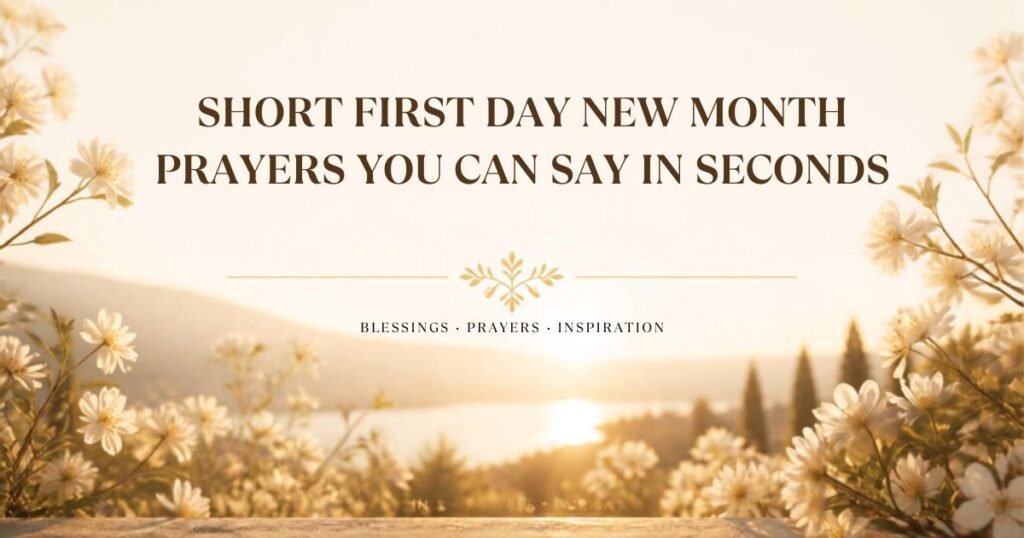 Short First Day New Month Prayers You Can Say in Seconds