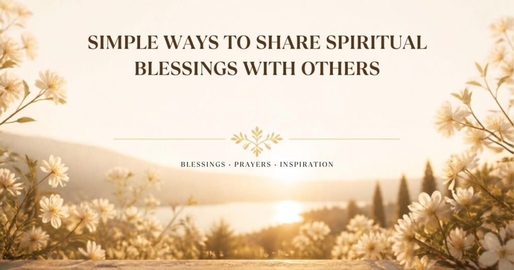Simple Ways to Share Spiritual Blessings with Others