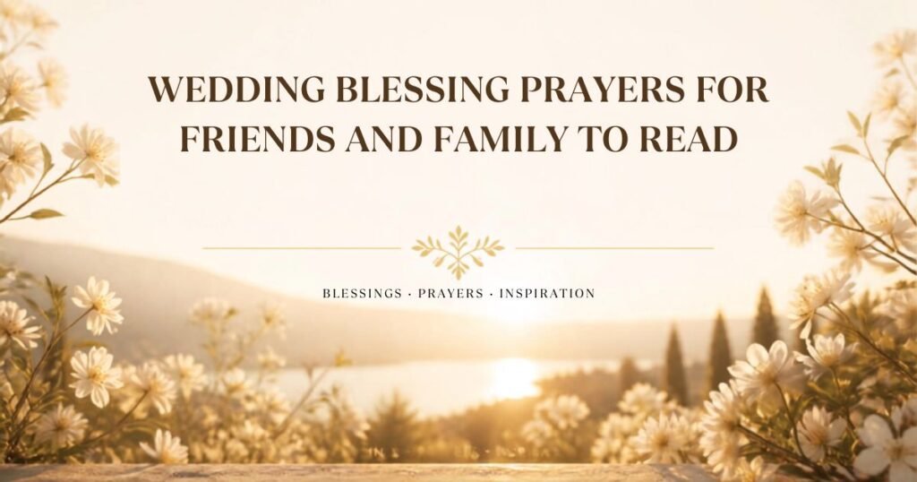 Wedding Blessing Prayers for Friends and Family to Read