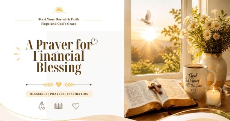 A Prayer for Financial Blessing
