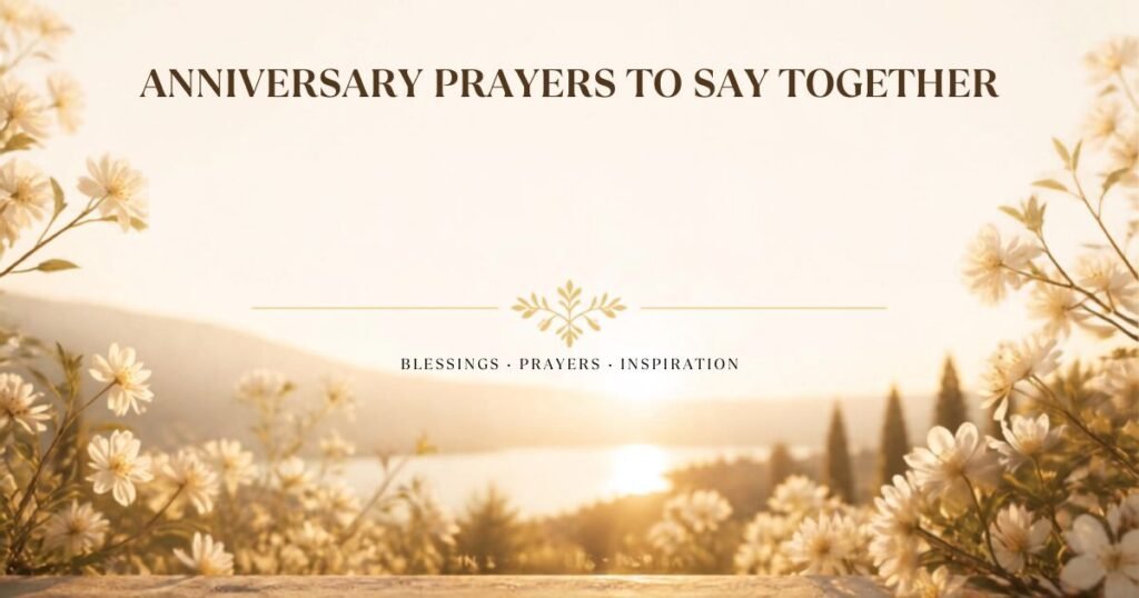 Anniversary Prayers to Say Together