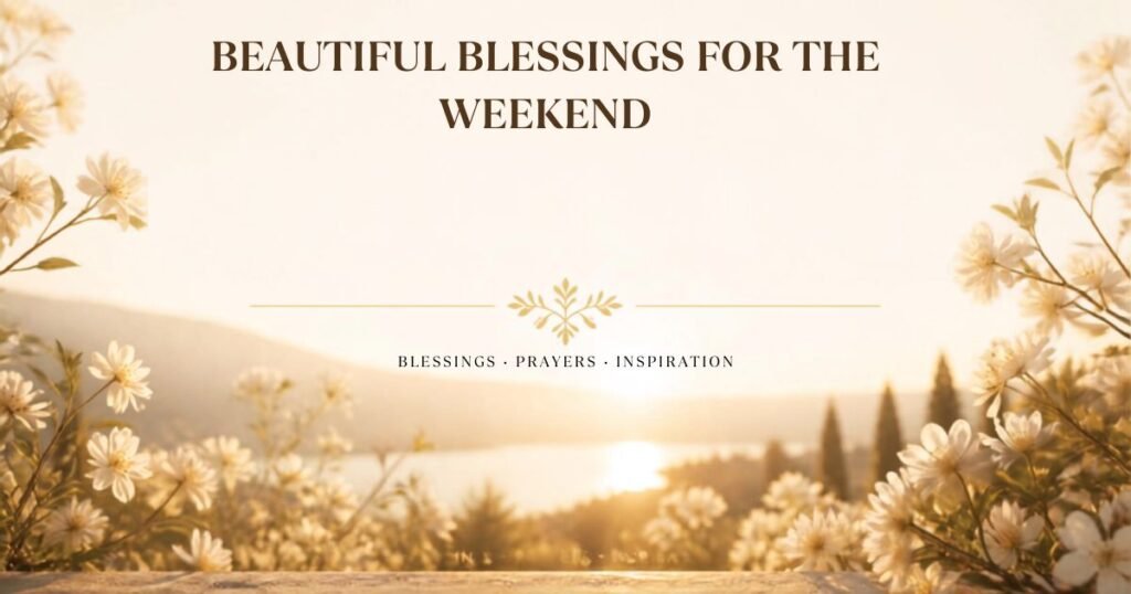 Beautiful Blessings for the Weekend