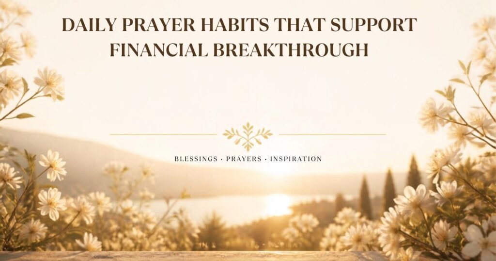 Daily Prayer Habits That Support Financial Breakthrough