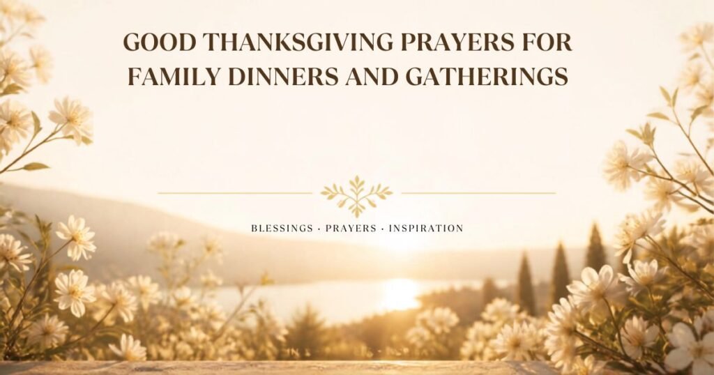 Good Thanksgiving Prayers for Family Dinners and Gatherings