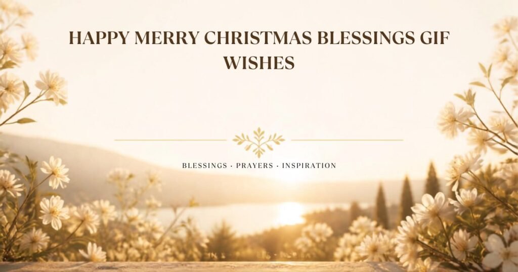 Happy Merry Christmas Blessings GIF Wishes